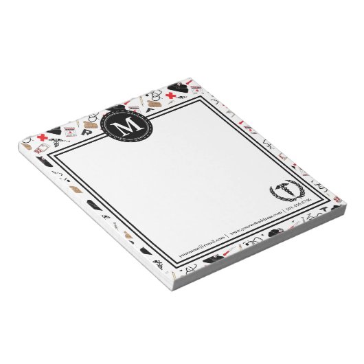 Monogramme - Bloc-notes de conception Médicale (Incliné)