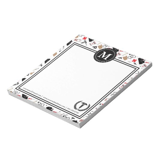 Monogramme - Bloc-notes de conception Médicale (Tourné)