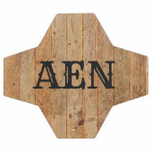 Monogramme Bois rustique Pays Brown Noir (Plat)