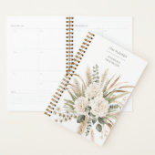 Monogramme Botanique Boho Élégant (Devant avec enveloppe)