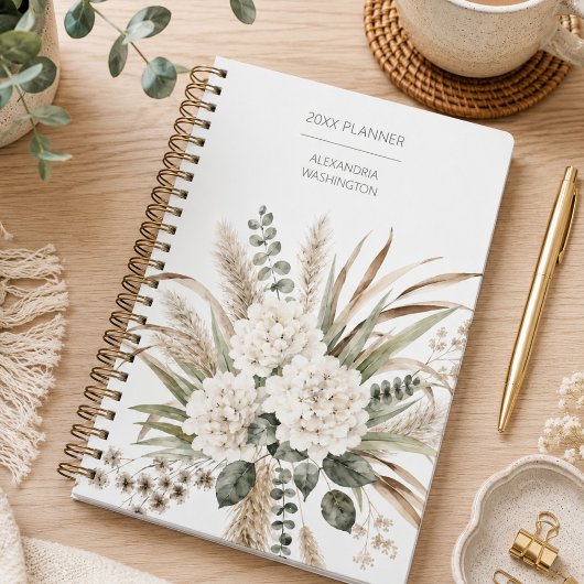 Monogramme Botanique Boho Élégant