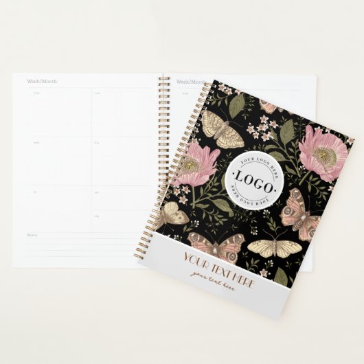 Monogramme botanique Fleur sauvage moderne et tend (Devant avec enveloppe)
