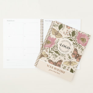 Monogramme botanique Fleur sauvage moderne et tend