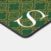 Monogramme Brocade vert et or (Coin)