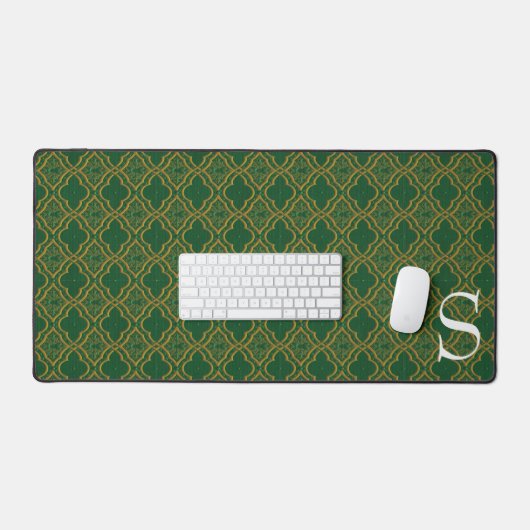 Monogramme Brocade vert et or (Clavier et souris)