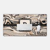 Monogramme Brown de Motif noir moderne (Clavier et souris)