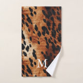 Monogramme Brown de vache (Serviette à main)