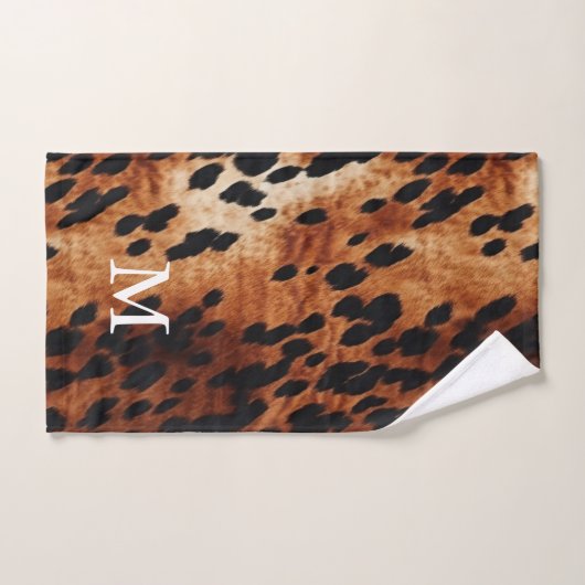 Monogramme Brown de vache (Serviette à main)