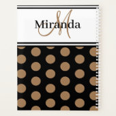 Monogramme Brown Pois noir blanc (Dos)