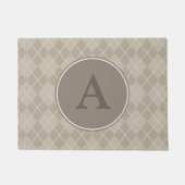 Monogramme Brown tapis de porte (Devant)