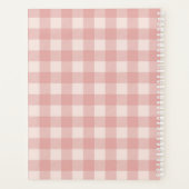 Monogramme Buffalo plaqué | Chèques et fleurs rose (Dos)