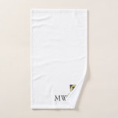 Monogramme Bullmastiff Conception de chien (Serviette à main)