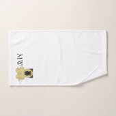 Monogramme Bullmastiff Conception de chien (Serviette à main)