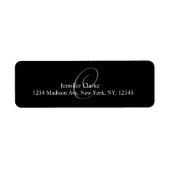 Monogramme C Étiquettes de adresse (Devant)