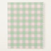 Monogramme Cadre Floral | Plat de buffle vert prin (Dos)