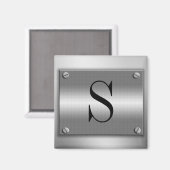 Monogramme Cadre métallique avec vis aimant (Recto/Verso)