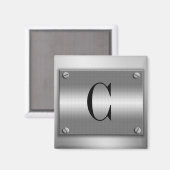 Monogramme Cadre métallique avec vis aimant (Recto/Verso)
