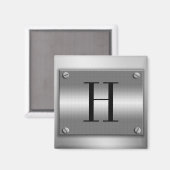 Monogramme Cadre métallique avec vis aimant (Recto/Verso)
