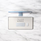 Monogramme calligraphie élégante Beige