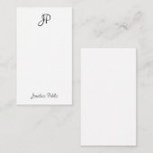 Monogramme calligraphie Modèle classique vertical (Devant / Derrière)