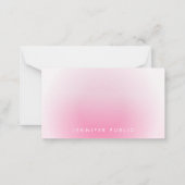 Monogramme calmé Élégant Modèle personnalisé (Dos)