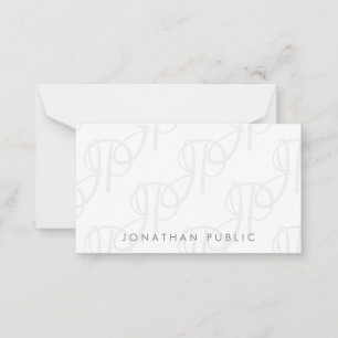 Monogramme calmé Simple Modèle Minimaliste