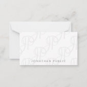 Monogramme calmé Simple Modèle Minimaliste (Dos)