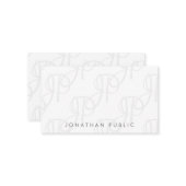 Monogramme calmé Simple Modèle Minimaliste (Devant/Arrière en situation)