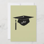 Monogramme Camouflage Graduation Party Invitation (Dos)