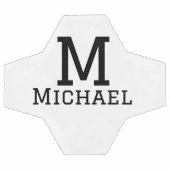 Monogramme capital masculin ajouter nom simple cla (Plat)