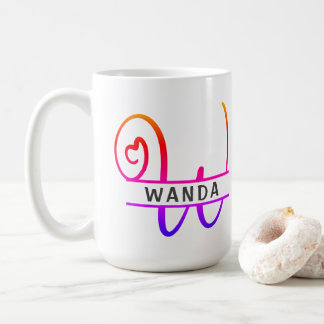 Monogramme cardiaque - Mugs de café personnalisés