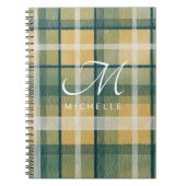 Monogramme Carnet spiral vert jaune Jaune (Devant)