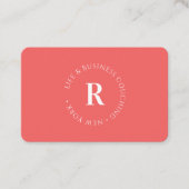 Monogramme, Carte de visite commercial minimal de  (Devant)