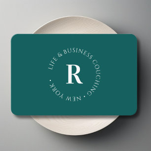 Monogramme, Carte de visite commercial minimal ver