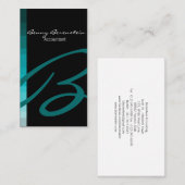 Monogramme Carte de visite comptable (Devant / Derrière)