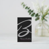 Monogramme - cartes de visite (Debout devant)