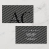 Monogramme - cartes de visite (Devant / Derrière)