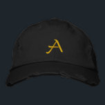MONOGRAMME CASQUETTES<br><div class="desc">Design et raffiné. Pour ajouter vos propres initiales,  cliquez simplement sur customiser. Effacez le texte et tapez vos propres initiales.</div>