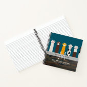 Monogramme CAT Paws Pour Les Carnets De Journal De (Intérieur)