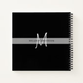 Monogramme CAT Paws Pour Les Carnets De Journal De (Dos)