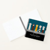 Monogramme CAT Paws Pour Les Carnets De Journal De (Intérieur)