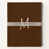 Monogramme CAT Paws Pour Les Carnets De Journal De (Dos)