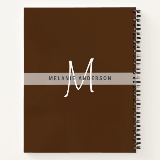 Monogramme CAT Paws Pour Les Carnets De Journal De (Dos)