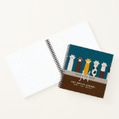 Monogramme CAT Paws Pour Les Carnets De Journal De (Intérieur)