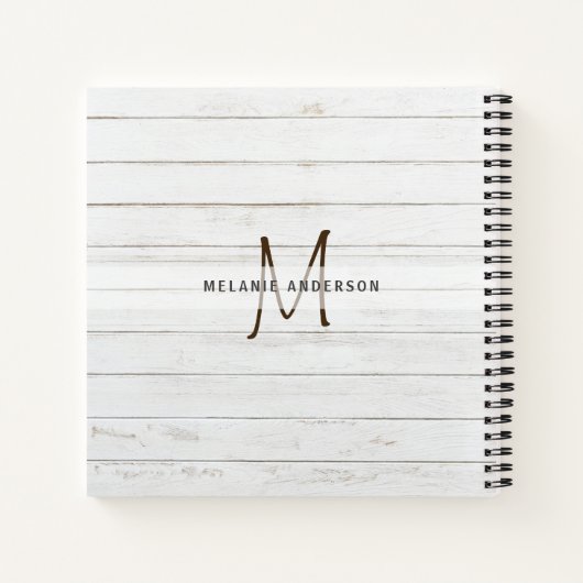 Monogramme CAT Pootafdrukken Om Over Na Te Denken  Notitieboek (Achterkant)