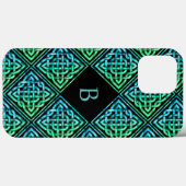 Monogramme Celtic Knot iPhone 13 Pro Max Coque (Verso (horizontal))
