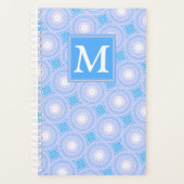 Monogramme Cercles bleu électrique motif (Devant)