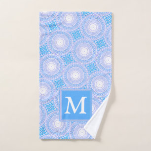 Monogramme Cercles bleu électrique motif