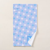 Monogramme Cercles bleu électrique motif (Serviette à main)