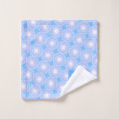 Monogramme Cercles bleu électrique motif (Gant de toilette)